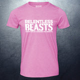 Relentless Beasts Pink 'Beast Man' T-Shirt Front Print