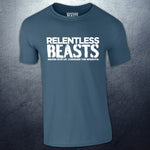 Relentless Beasts Indigo Blue 'Beast Man' T-Shirt Front Print