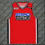 STAND 'N' TRADE Personalised Red Team Fight Tank Top
