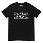 RELENTLESS BEASTS 'Great Britain Logo’ Bodybuilding & Gym Wear Black T-Shirt Front Print