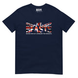 RELENTLESS BEASTS 'Great Britain Logo’ Bodybuilding & Gym Wear Navy T-Shirt Front Print