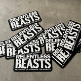 The Relentless Beasts 'Original Logo' Sticker 122mm x 55mm