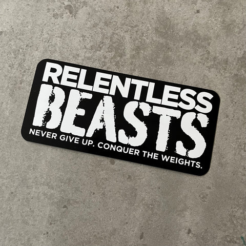 The Relentless Beasts 'Original Logo' Sticker 122mm x 55mm