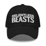 RELENTLESS BEASTS 'Original Logo' Bodybuilding & Gym Wear Black Cap Hat