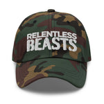 RELENTLESS BEASTS 'Original Logo' Bodybuilding & Gym Wear Camouflage Cap Hat