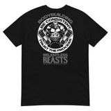 RELENTLESS BEASTS 'Bodybuilding' Black T-Shirt Back Print Design