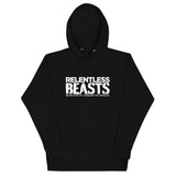 RELENTLESS BEASTS 'Mental Health' Bodybuilding & Strongman Gym Wear Black Pull-Over Hoodie (Front Print)